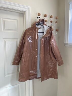 Stutterheim - Classic Button Down Rain Jacket - Dusty Rose Brown / Pink XS